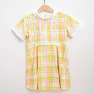 mod plaid easter spring girls dress