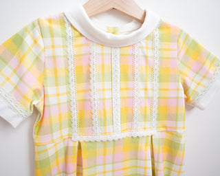 mod plaid easter spring girls dress