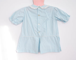 blue baby girl vintage dress