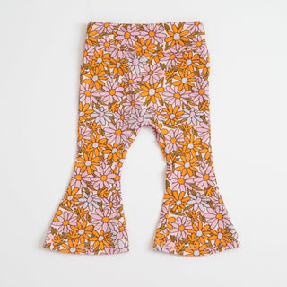 spring purple flower power pants