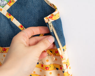 90s Denim and Flower 4T Dress by No Kidding