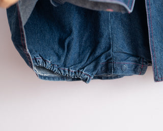 90s Basic Editions Denim Romper Dress in 5T