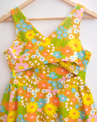 womens vintage floral retro dress