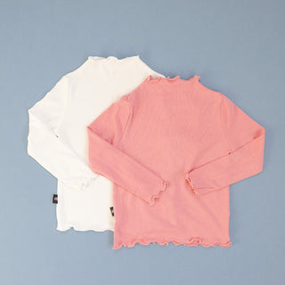 Basic Ruffle Hem Undershirt - Strawberry Jam Kids