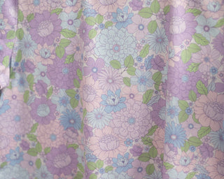 Blue Spring Floral Flower Power Crop Top - Strawberry Jam Kids