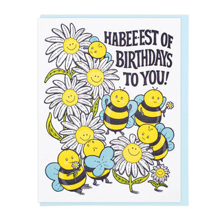 happy birthday bee card
