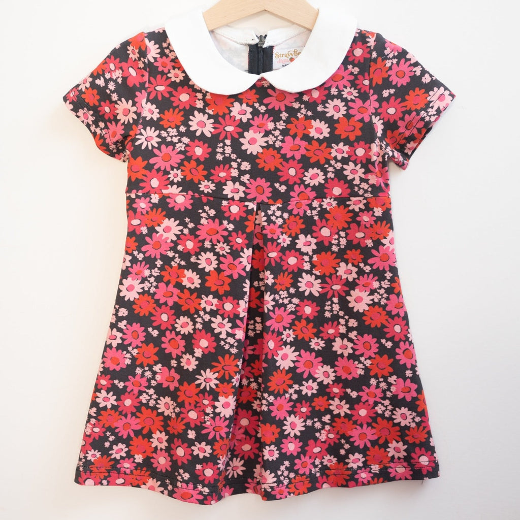 Robe Imprimé Floral Sweet Petunia Taille 6 – Col Peter Pan, Sans Manches – Occasion Très Bon état