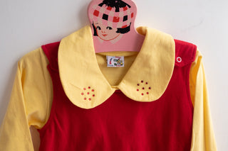 girls red and yellow top