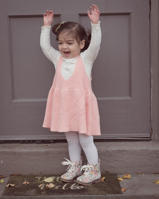 Knit Sweater Pinafore Dress