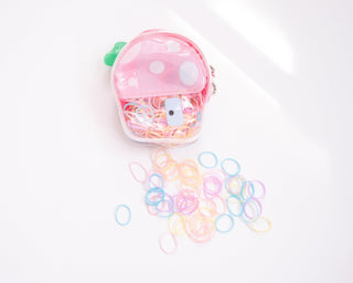mushroom case rubber hair ties