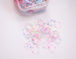 mushroom case rubber hair ties