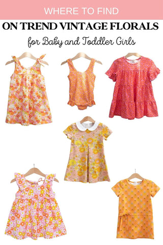 On Trend Summer Vintage Florals for Kids - Strawberry Jam Kids