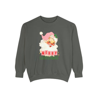 retro merry christmas santa sweatshirt