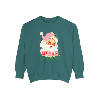 retro merry christmas santa sweatshirt