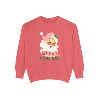 retro merry christmas santa sweatshirt