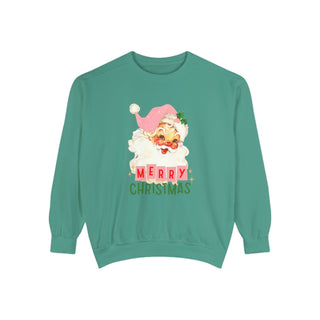 retro merry christmas santa sweatshirt