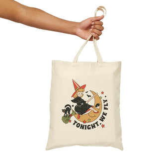 tonight we fly canvas tote bag