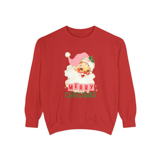 retro merry christmas santa sweatshirt