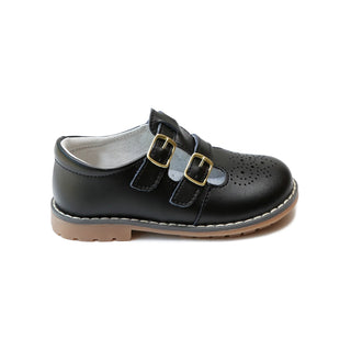 buckle mary jane shoes in black