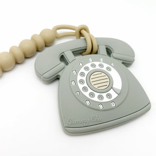 Gummy Chic Cool Baby Teether: Rotary Dial Phone Design