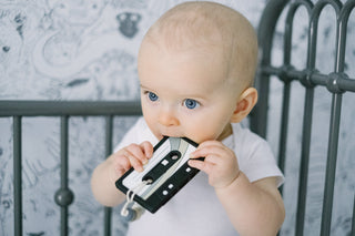 Cassette Mix Tape Teether: Retro 80s & 90s Vibes for Teething Relief