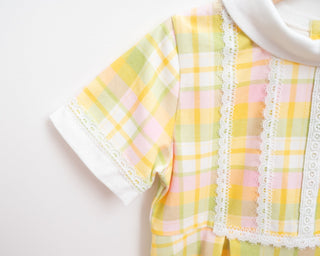 mod plaid easter spring girls dress