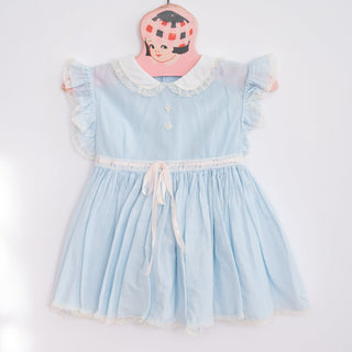 baby blue vintage girls dress