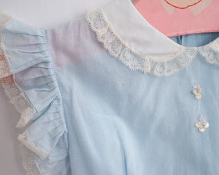 baby blue vintage girls dress