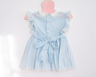 baby blue vintage girls dress