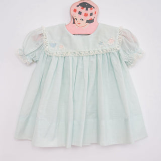 light blue vintage girls dress