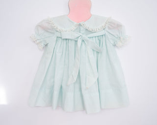 light blue vintage girls dress