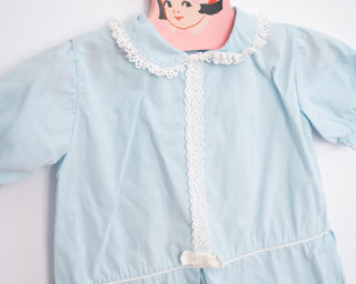 blue baby girl vintage dress