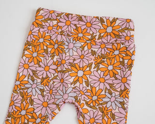 spring purple flower power pants