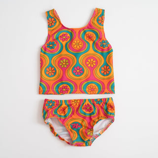 groovy two piece swimsuit