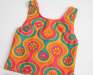 groovy two piece swimsuit