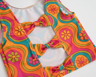 groovy two piece swimsuit
