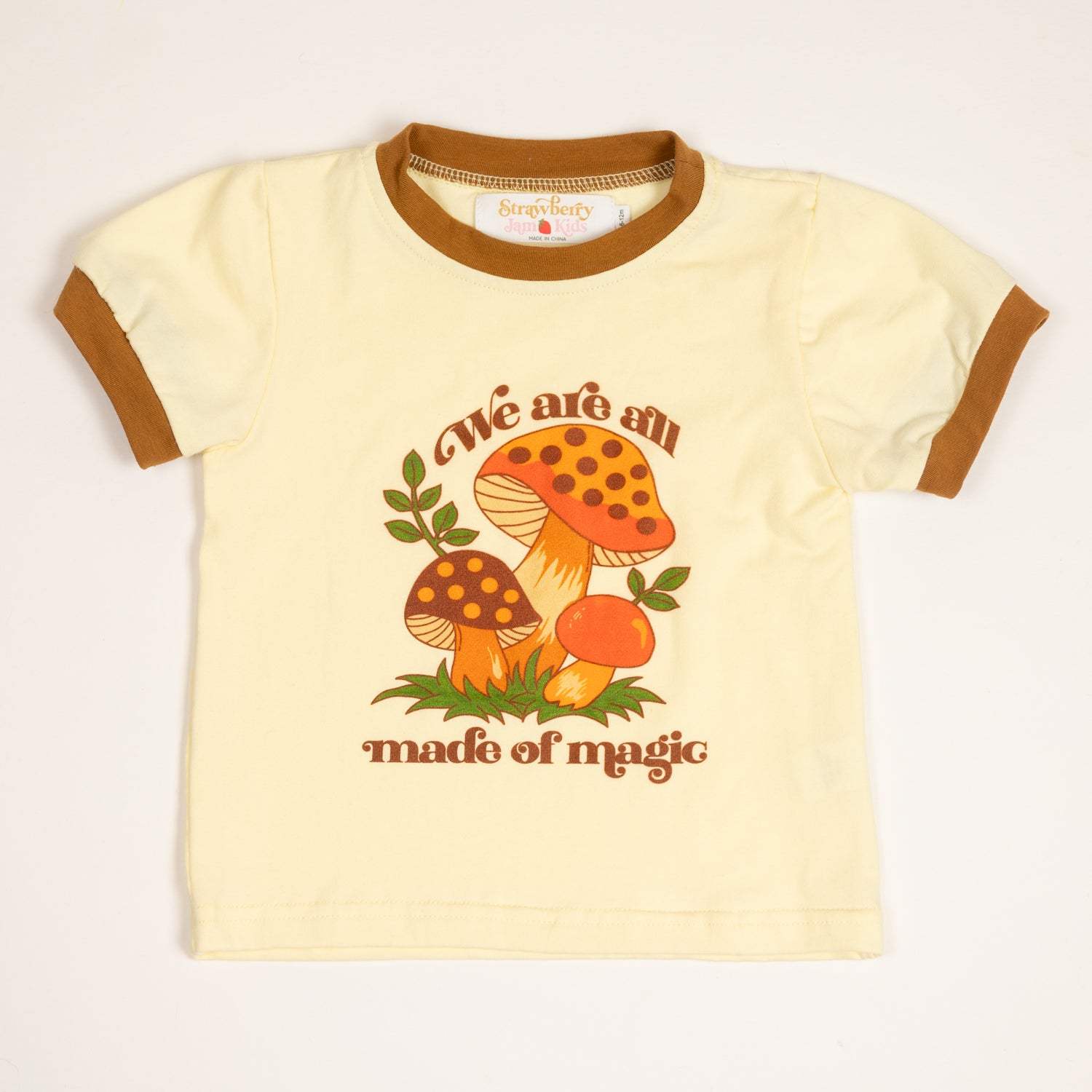 baby smiley mushroom tee