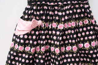 Vintage rose bud toddler girl dress