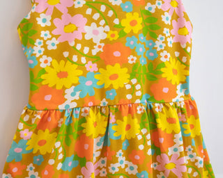 womens vintage floral retro dress