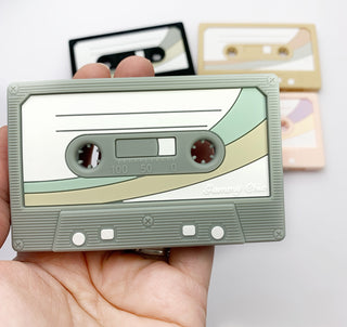 Cassette Mix Tape Teether: Retro 80s & 90s Vibes for Teething Relief