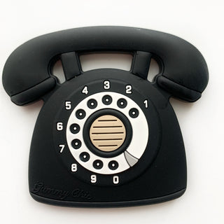 Gummy Chic Cool Baby Teether: Rotary Dial Phone Design