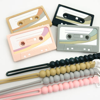 Cassette Mix Tape Teether: Retro 80s & 90s Vibes for Teething Relief