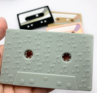Cassette Mix Tape Teether: Retro 80s & 90s Vibes for Teething Relief