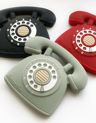 Gummy Chic Cool Baby Teether: Rotary Dial Phone Design