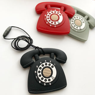 Gummy Chic Cool Baby Teether: Rotary Dial Phone Design