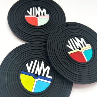 Silicone Baby Teether Toy: Vinyl Record with Clip - Gummy Chic Exclusive