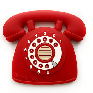 Gummy Chic Cool Baby Teether: Rotary Dial Phone Design