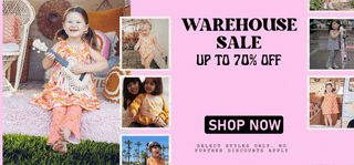 Warehouse sale, up to 70% off shop now