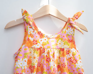 Summer Vintage Floral Toddler Girls Dress