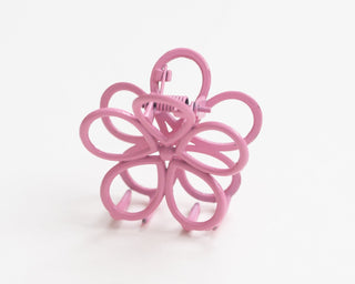 pink and yellow flower claw clips 
